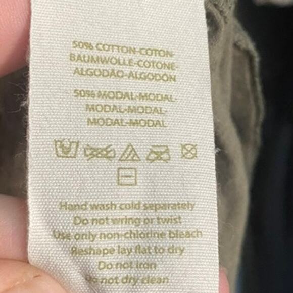 Free People We The Free Flowing Cowl Draped Neck Cotton & Modal Fantasy Blouse - Picture 8 of 9